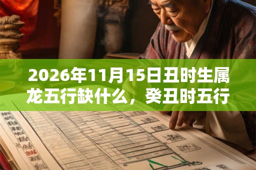 2026年11月15日丑时生属龙五行缺什么,癸丑时五行缺什么 2026年11月15日丑时生属龙五行缺什么,癸丑时五行缺什么