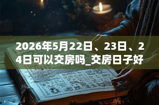 2026年5月22日、23日、24日可以交房吗_交房日子好吗 2026年5月22日、23日、24日可以交房吗_交房日子好吗
