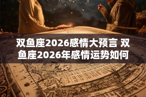 双鱼座2026感情大预言 双鱼座2026年感情运势如何