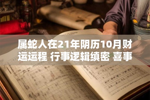 属蛇人在21年阴历10月财运运程 行事逻辑缜密 喜事到 属蛇人在21年阴历10月财运运程 行事逻辑缜密 喜事到