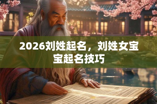 2026刘姓起名，刘姓女宝宝起名技巧