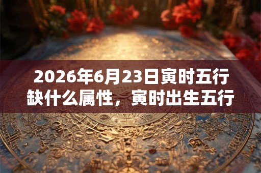 2026年6月23日寅时五行缺什么属性，寅时出生五行缺什么