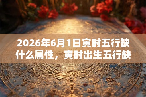 2026年6月1日寅时五行缺什么属性，寅时出生五行缺什么
