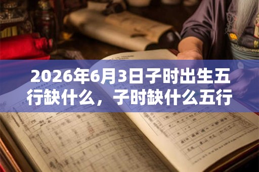 2026年6月3日子时出生五行缺什么,子时缺什么五行 2026年6月3日子时出生五行缺什么,子时缺什么五行