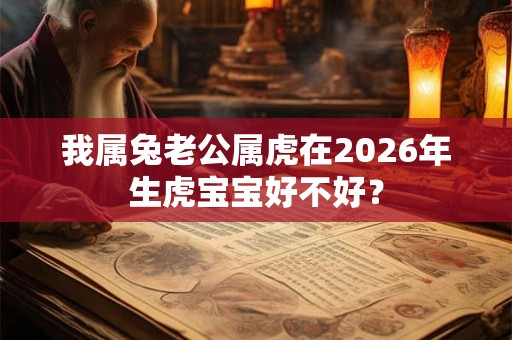 我属兔老公属虎在2026年生虎宝宝好不好？