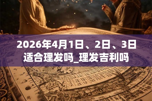 2026年4月1日、2日、3日适合理发吗_理发吉利吗