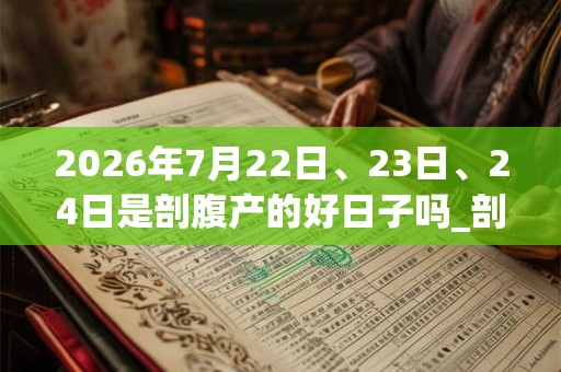 2026年7月22日、23日、24日是剖腹产的好日子吗_剖腹产可以吗 2026年7月22日、23日、24日是剖腹产的好日子吗_剖腹产可以吗