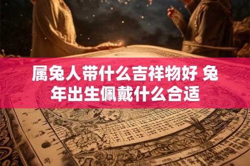 属兔人带什么吉祥物好 兔年出生佩戴什么合适