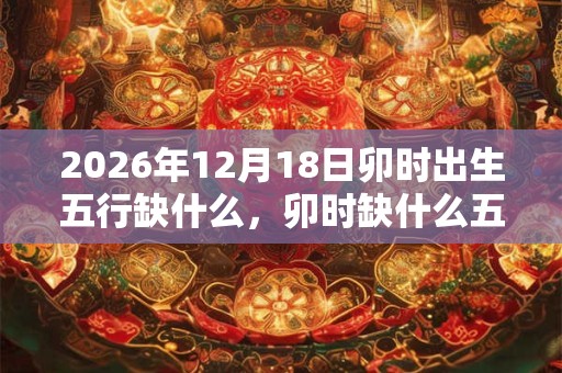 2026年12月18日卯时出生五行缺什么，卯时缺什么五行