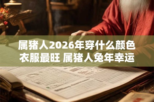 属猪人2026年穿什么颜色衣服最旺 属猪人兔年幸运色是什么