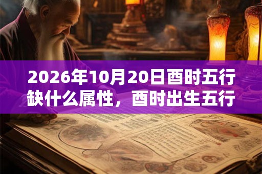 2026年10月20日酉时五行缺什么属性，酉时出生五行缺什么