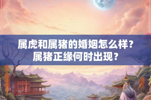 属虎和属猪的婚姻怎么样？属猪正缘何时出现？