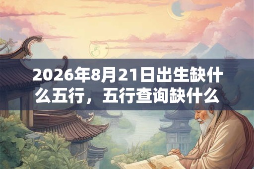 2026年8月21日出生缺什么五行，五行查询缺什么