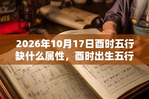 2026年10月17日酉时五行缺什么属性，酉时出生五行缺什么