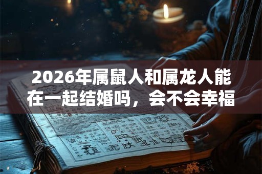 2026年属鼠人和属龙人能在一起结婚吗,会不会幸福? 2026年属鼠人和属龙人能在一起结婚吗,会不会幸福?