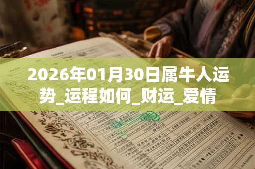 2026年01月30日属牛人运势_运程如何_财运_爱情 2026年01月30日属牛人运势_运程如何_财运_爱情