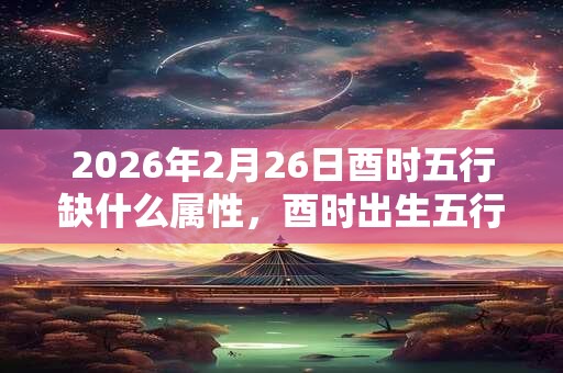 2026年2月26日酉时五行缺什么属性,酉时出生五行缺什么 2026年2月26日酉时五行缺什么属性,酉时出生五行缺什么