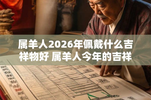 属羊人2026年佩戴什么吉祥物好 属羊人今年的吉祥物