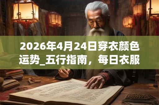 2026年4月24日穿衣颜色运势_五行指南，每日衣服颜色幸运色