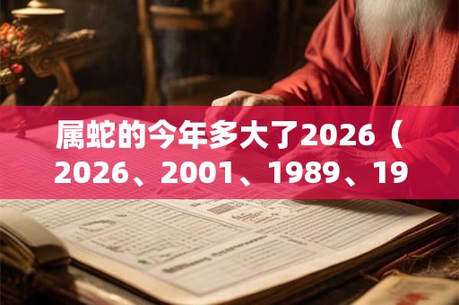 属蛇的今年多大了2026(2026、2001、1989、1977、1965) 属蛇的今年多大了2026(2026、2001、1989、1977、1965)