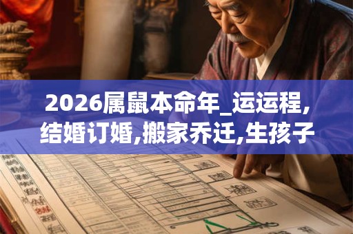 2026属鼠本命年_运运程,结婚订婚,搬家乔迁,生孩子