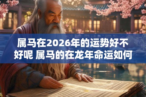 属马在2026年的运势好不好呢 属马的在龙年命运如何 属马在2026年的运势好不好呢 属马的在龙年命运如何