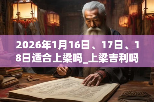 2026年1月16日、17日、18日适合上梁吗_上梁吉利吗