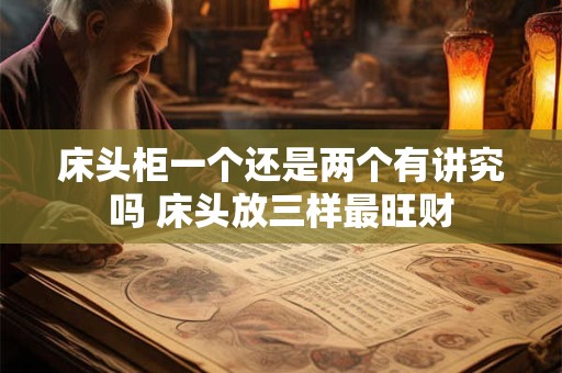 床头柜一个还是两个有讲究吗 床头放三样最旺财 床头柜一个还是两个有讲究吗 床头放三样最旺财