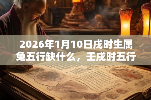 2026年1月10日戌时生属兔五行缺什么，壬戌时五行缺什么