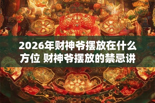 2026年财神爷摆放在什么方位 财神爷摆放的禁忌讲究 2026年财神爷摆放在什么方位 财神爷摆放的禁忌讲究