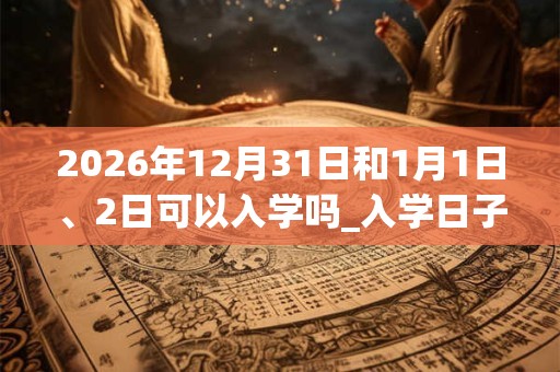 2026年12月31日和1月1日、2日可以入学吗_入学日子好吗