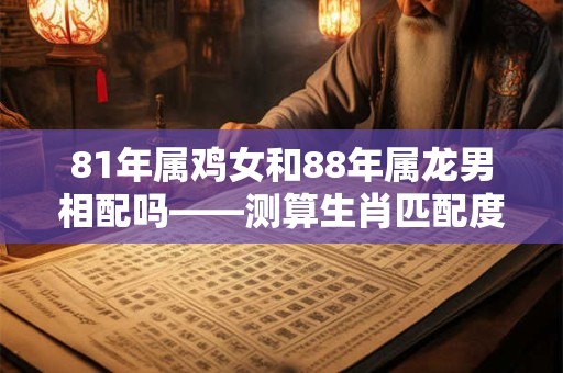 81年属鸡女和88年属龙男相配吗——测算生肖匹配度