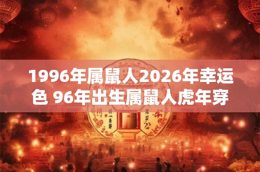 1996年属鼠人2026年幸运色 96年出生属鼠人虎年穿什么颜色衣服好 1996年属鼠人2026年幸运色 96年出生属鼠人虎年穿什么颜色衣服好