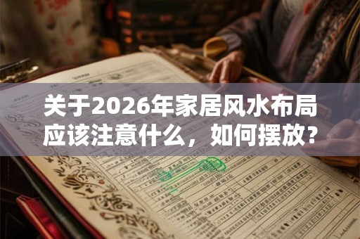 关于2026年家居风水布局应该注意什么，如何摆放？
