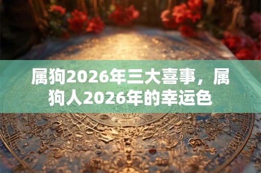 属狗2026年三大喜事,属狗人2026年的幸运色 属狗2026年三大喜事,属狗人2026年的幸运色