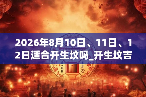 2026年8月10日、11日、12日适合开生坟吗_开生坟吉利吗