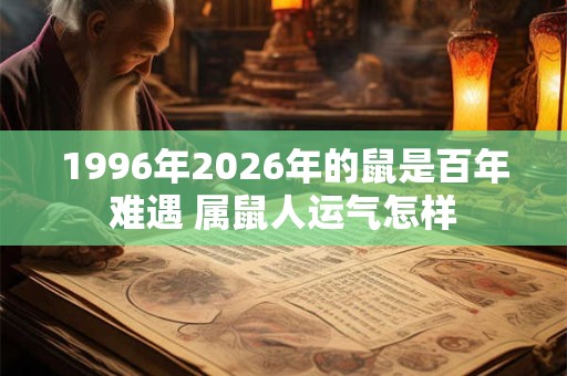1996年2026年的鼠是百年难遇 属鼠人运气怎样