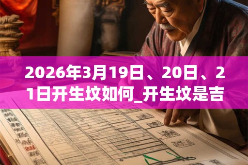 2026年3月19日、20日、21日开生坟如何_开生坟是吉日吗