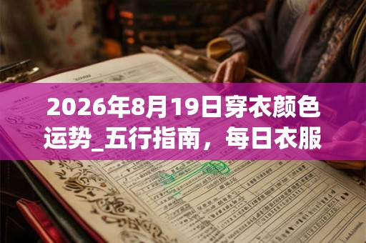 2026年8月19日穿衣颜色运势_五行指南，每日衣服颜色幸运色