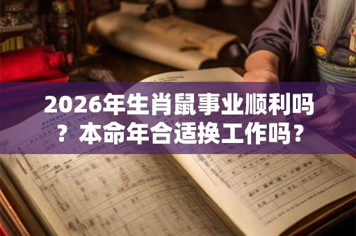 2026年生肖鼠事业顺利吗?本命年合适换工作吗? 2026年生肖鼠事业顺利吗?本命年合适换工作吗?