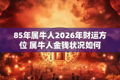85年属牛人2026年财运方位 属牛人金钱状况如何 85年属牛人2026年财运方位 属牛人金钱状况如何