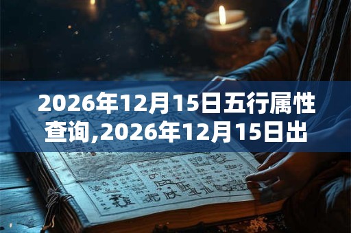 2026年12月15日五行属性查询,2026年12月15日出生五行属什么