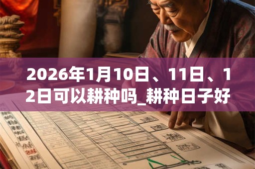 2026年1月10日、11日、12日可以耕种吗_耕种日子好吗