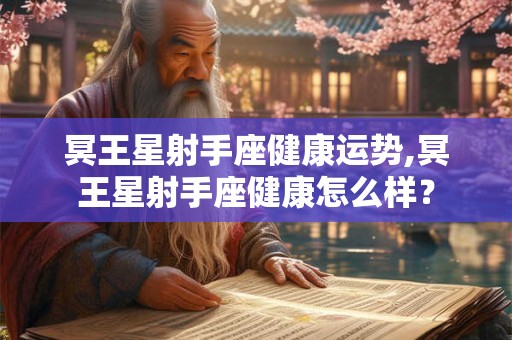 冥王星射手座健康运势,冥王星射手座健康怎么样？