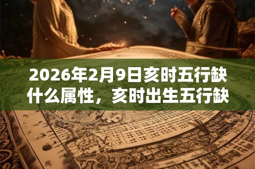 2026年2月9日亥时五行缺什么属性，亥时出生五行缺什么