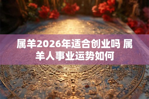 属羊2026年适合创业吗 属羊人事业运势如何