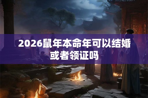 2026鼠年本命年可以结婚或者领证吗