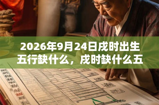 2026年9月24日戌时出生五行缺什么，戌时缺什么五行