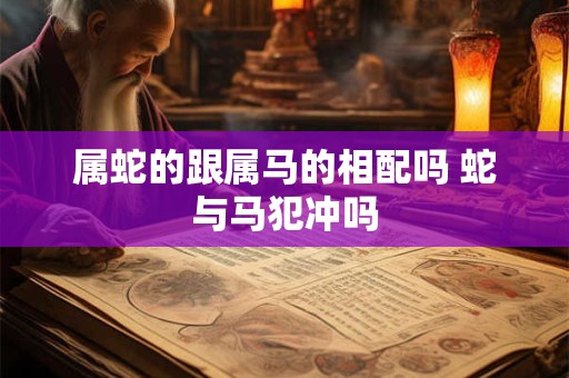 属蛇的跟属马的相配吗 蛇与马犯冲吗