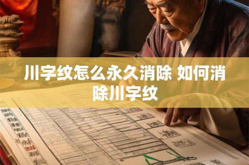 川字纹怎么永久消除 如何消除川字纹